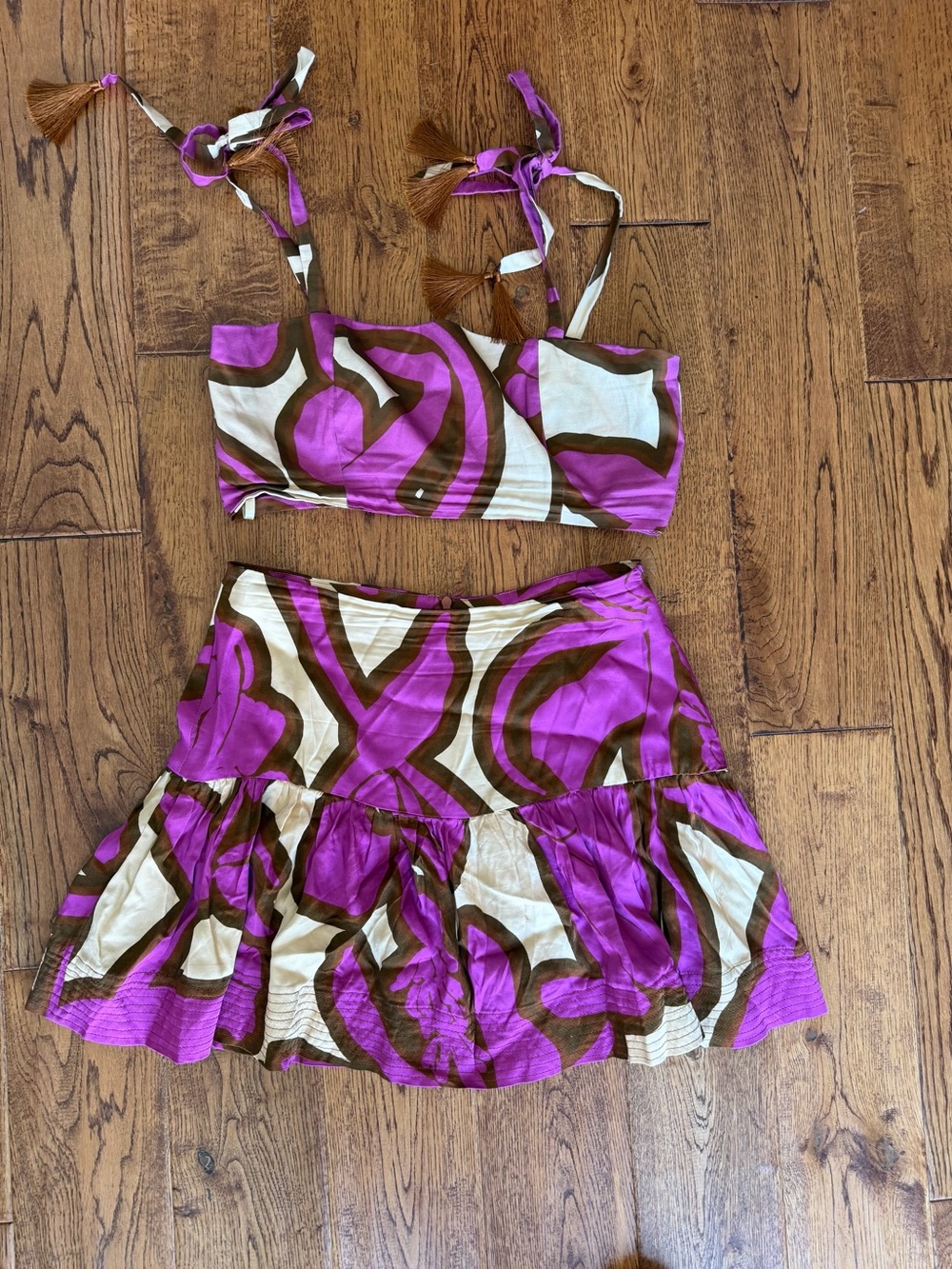 Eugenia Fernandez Anthropologie Matching set top M skirt S perfect condition
